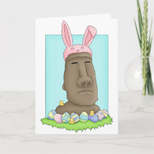 Paaseiland Bunny Parody Feestdagen Kaart