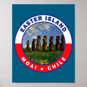 Paaseiland Chili aquarel t-shirt Poster