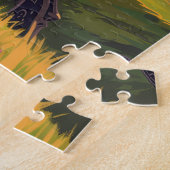 Paaseiland Chili Moai Rapa Nui Polynesia Retro Legpuzzel (Zijkant)