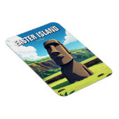 Paaseiland Chili Moai Reizen Magneet (Rechterzijde)