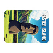 Paaseiland Chili Moai Reizen Magneet (Horizontaal)