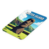 Paaseiland Chili Moai Reizen Magneet (Linkerzijde)
