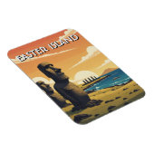 Paaseiland Chili Moai Reizen Magneet (Rechterzijde)