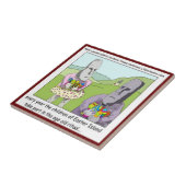 Paaseiland Egg Hunt door Rick London Tegeltje (Zijkant)