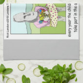 Paaseiland Egg Hunt door Rick London Theedoek (Gevouwen)