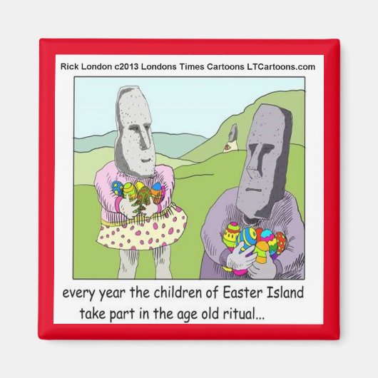 Paaseiland Egg Hunt Fridge Magnet (Voorkant)