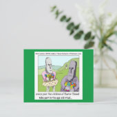 Paaseiland Egg Hunt Greetingcard van Rick London Feestdagenkaart (Staand voorkant)