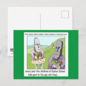 Paaseiland Egg Hunt Greetingcard van Rick London Feestdagenkaart (Voorkant / Achterkant)