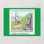 Paaseiland Egg Hunt Greetingcard van Rick London Feestdagenkaart (Voorkant)