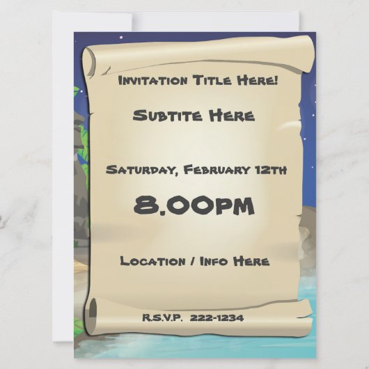 Paaseiland Kaart (Achterkant)