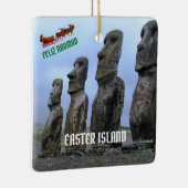 Paaseiland Kerstversiering met foto's Keramisch Ornament (Rechts)