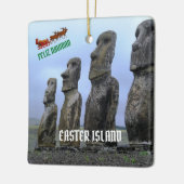 Paaseiland Kerstversiering met foto's Keramisch Ornament (Links)