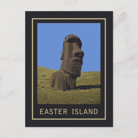 Paaseiland Moai Briefkaart (Voorkant)