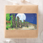 Paaseiland Moai Etiket (Insitu)