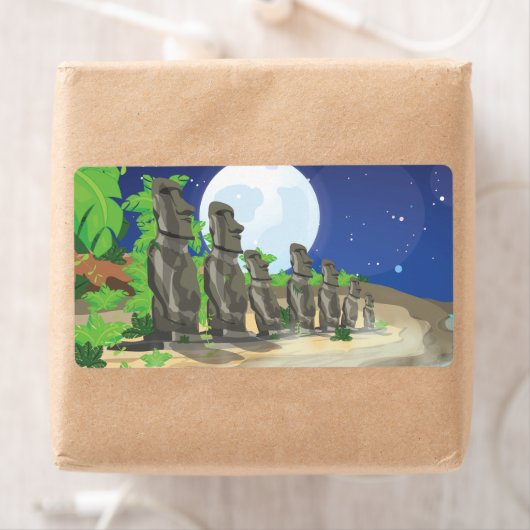 Paaseiland Moai Etiket (Insitu)