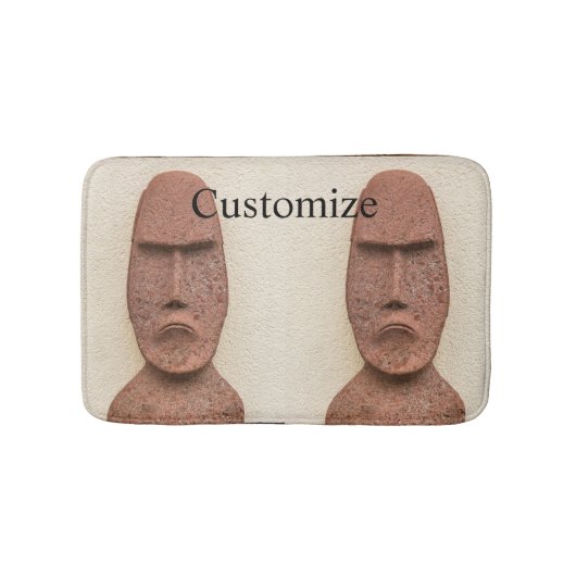 Paaseiland Moai Head Thunder_Cove Badmat (Voorkant)