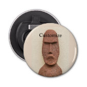 Paaseiland Moai Head Thunder_Cove Button Flesopener (Voorkant)