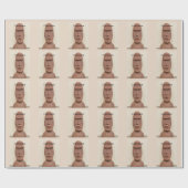 Paaseiland Moai Head Thunder_Cove Cadeaupapier (Vlak)