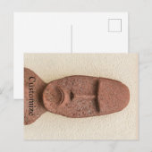 Paaseiland Moai Head Thunder_Cove Feestdagenkaart (Voorkant / Achterkant)