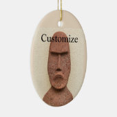 Paaseiland Moai Head Thunder_Cove Keramisch Ornament (Rechts)