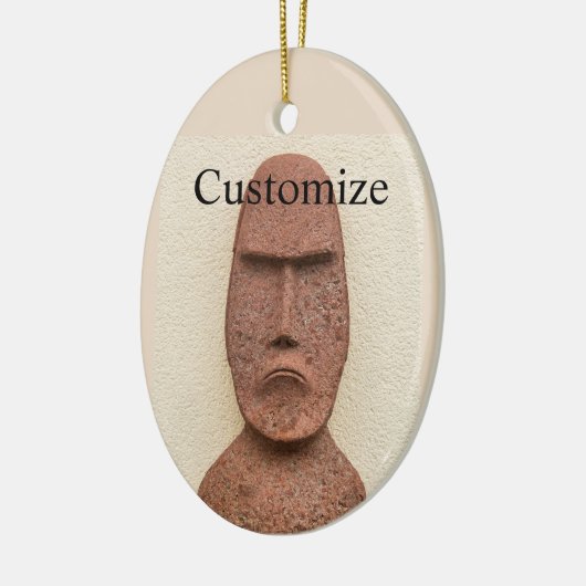 Paaseiland Moai Head Thunder_Cove Keramisch Ornament (Links)