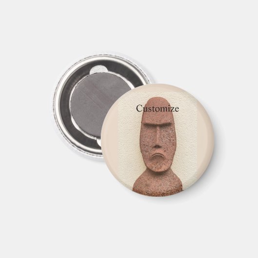 Paaseiland Moai Head Thunder_Cove Magneet (Voorkant / Achterkant)