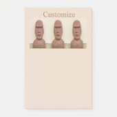 Paaseiland Moai Head Thunder_Cove Post-it® Notes (Voorkant)