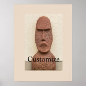Paaseiland Moai Head Thunder_Cove Poster (Voorkant)
