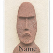 Paaseiland Moai Head Thunder_Cove Sticker (Voorkant)