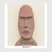 Paaseiland Moai Head Thunder_Cove Sticker (Vel)