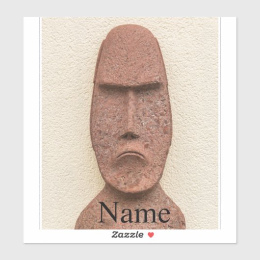 Paaseiland Moai Head Thunder_Cove Sticker (Vel)