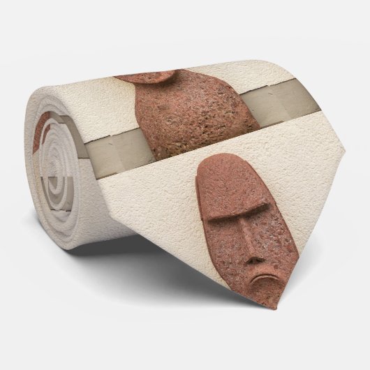 Paaseiland Moai Head Thunder_Cove Stropdas (Opgerold)