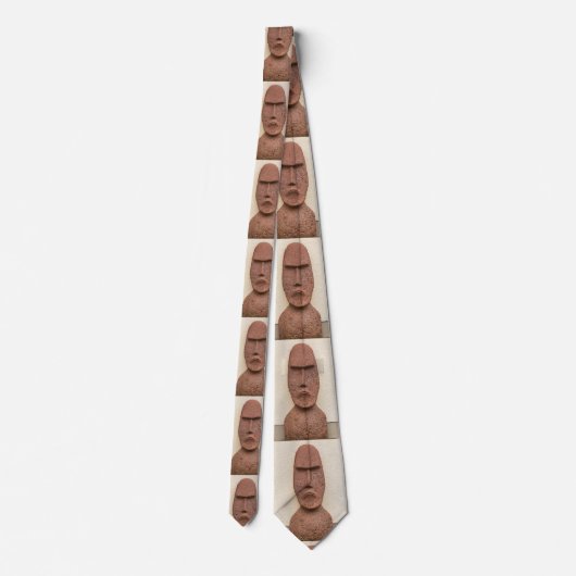 Paaseiland Moai Head Thunder_Cove Stropdas (Achterkant)