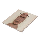 Paaseiland Moai Head Thunder_Cove Tegeltje (Zijkant)