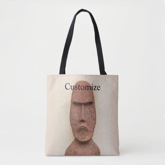 Paaseiland Moai Head Thunder_Cove Tote Bag (Voorkant)