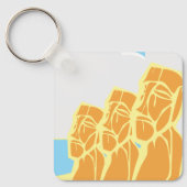 Paaseiland Moai: Historische site Sleutelhanger (Voorkant)