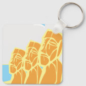 Paaseiland Moai: Historische site Sleutelhanger (Achterkant)