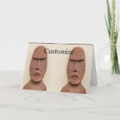 Paaseiland Moai Hoofd Thunder_Cove Kaart (Voorkant)