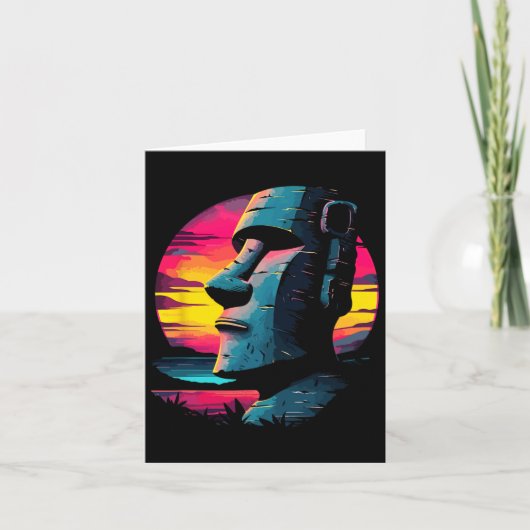 Paaseiland Moai Kaart (Voorkant)