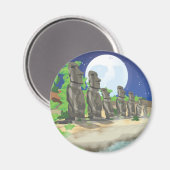Paaseiland Moai Magneet (Voorkant / Achterkant)