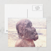 Paaseiland Moai-sculptuur Briefkaart (Voorkant / Achterkant)