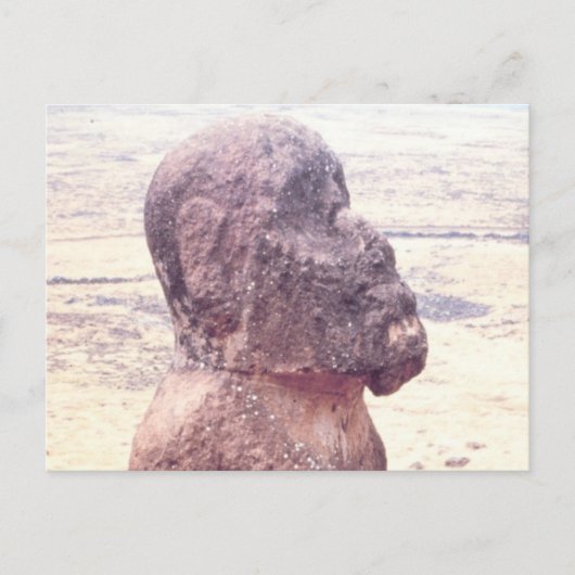 Paaseiland Moai-sculptuur Briefkaart (Voorkant)