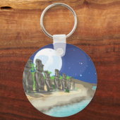 Paaseiland Moai Sleutelhanger (Voorkant)