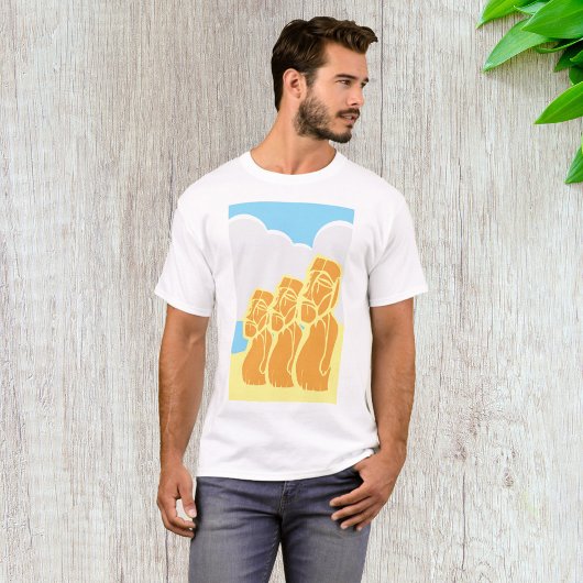 Paaseiland Moai-standbeelden T-shirt