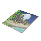 Paaseiland Moai Tegeltje (Zijkant)