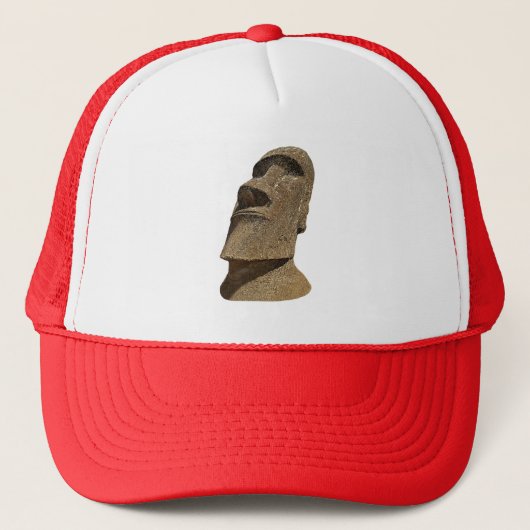 Paaseiland Moai - Trucker Hat Pet (Voorkant)