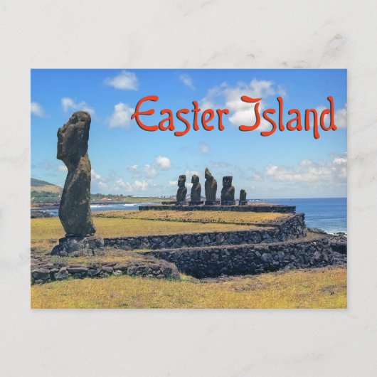Paaseiland (Rapa Nui) Briefkaart (Voorkant)