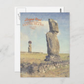 Paaseiland (Rapa Nui) Chili Briefkaart (Voorkant / Achterkant)