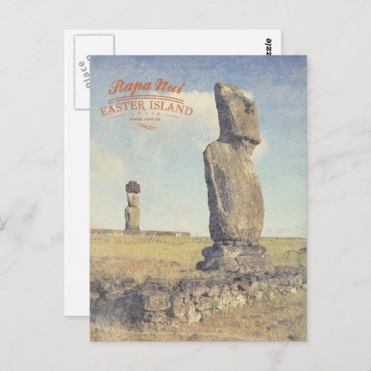 Paaseiland (Rapa Nui) Chili Briefkaart (Voorkant / Achterkant)