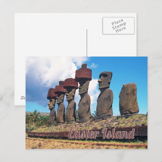 Paaseiland (Rapa Nui) Chili Briefkaart (Voorkant / Achterkant)